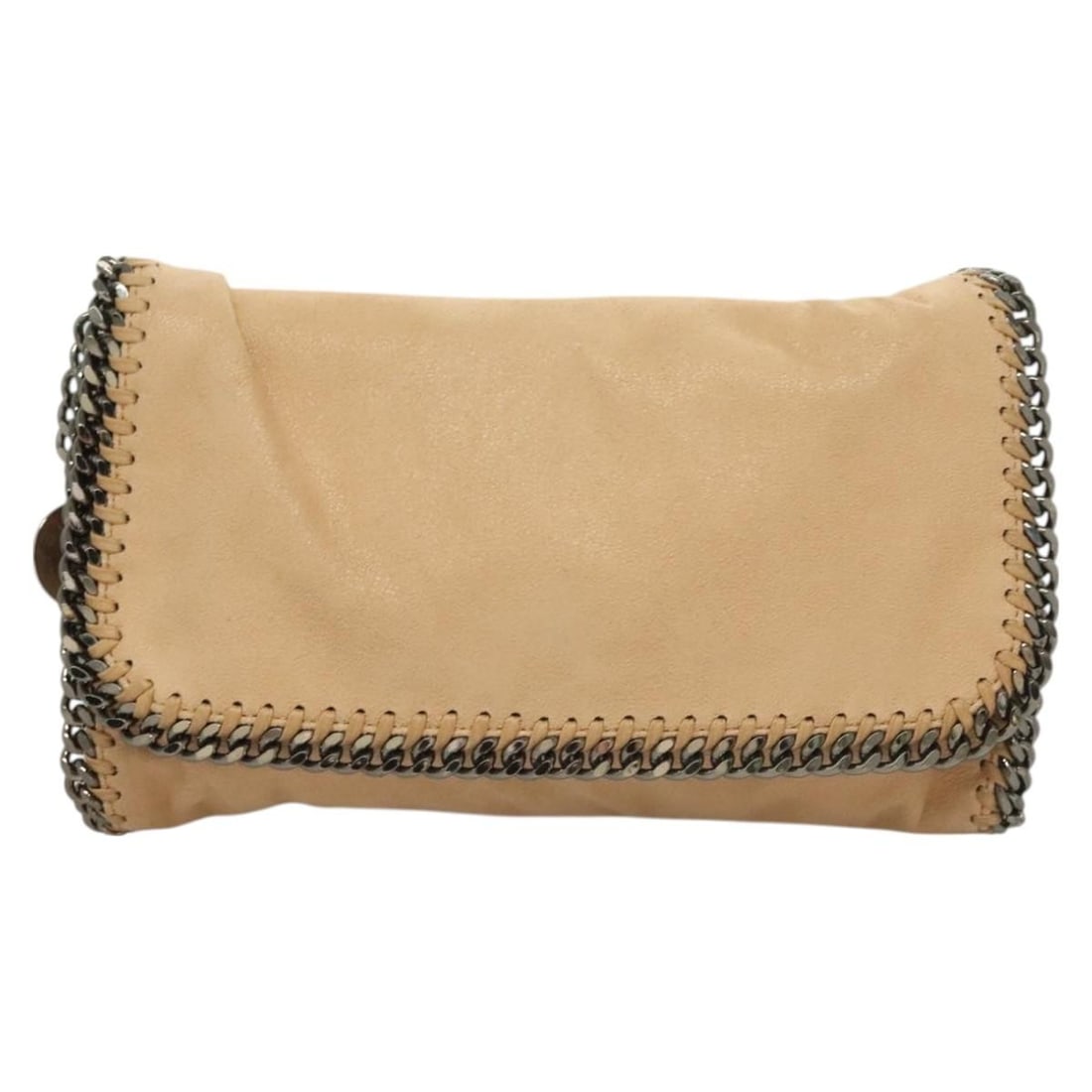 Stella McCartney Falabella Suede Flap Crossbody Bag Beige: Stella McCartney Falabella Suede Flap Crossbody Bag Beige This Stella McCartney Falabella Flap Crossbody Bag features a beige suede exterior with a flap closure and a shoulder strap. Designed for wome