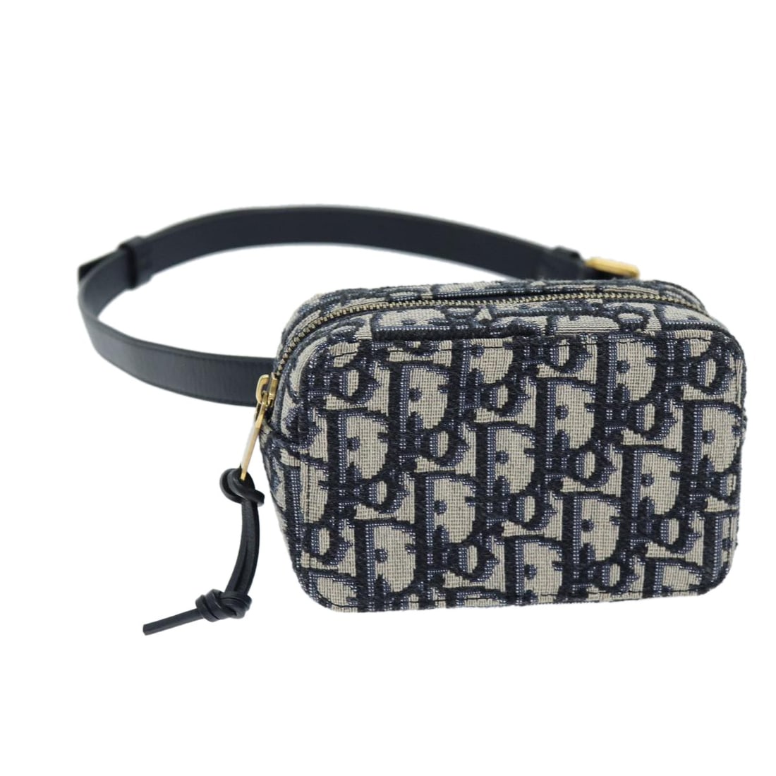 Christian Dior Navy Trotter Canvas Waist Bag Authentic Italy: Christian Dior Navy Trotter Canvas Waist Bag Authentic Italy This authentic Christian Dior waist bag showcases a stylish and functional design made from Trotter canvas in a sophisticated navy color. W