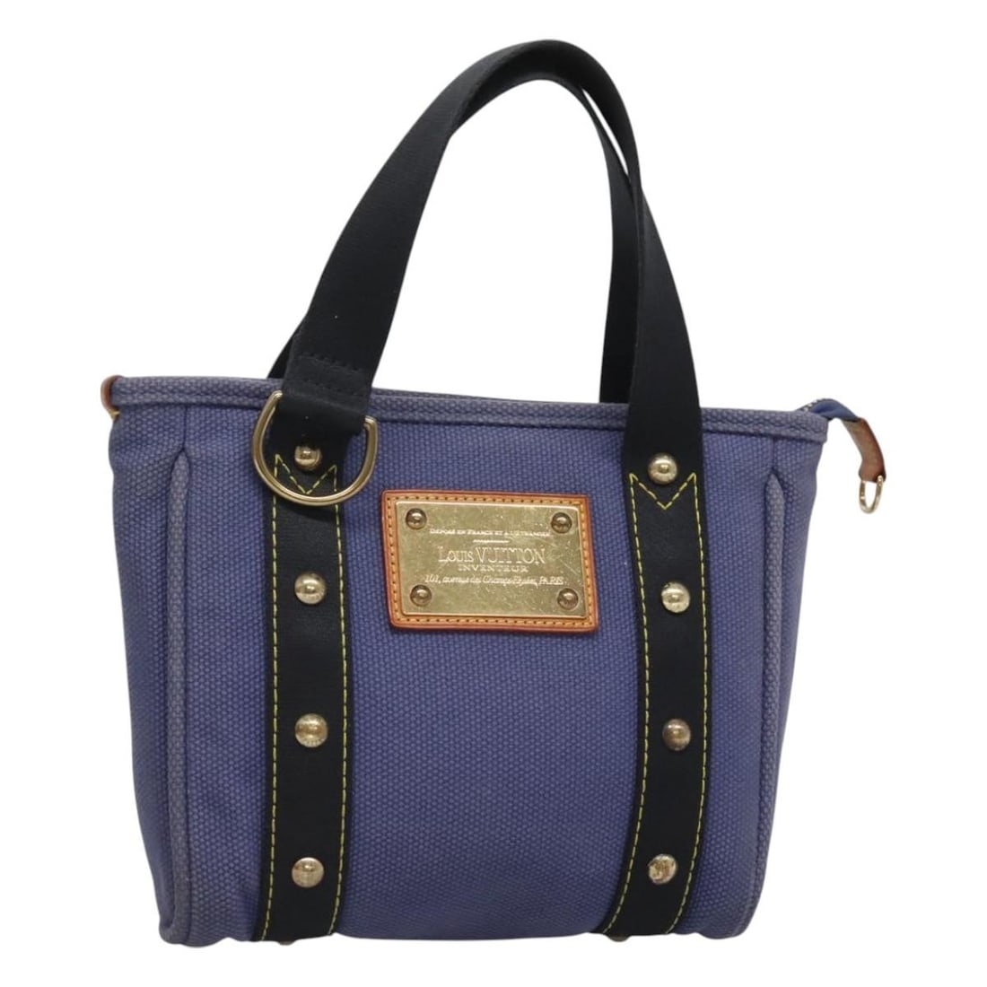 Louis Vuitton Antigua Canvas Tote Bag Blue 27cm: Louis Vuitton Antigua Canvas Tote Bag Blue 27cm This Louis Vuitton Antigua Tote is crafted from durable blue canvas with leather accents. Designed for women, it features a spacious interior with pocke