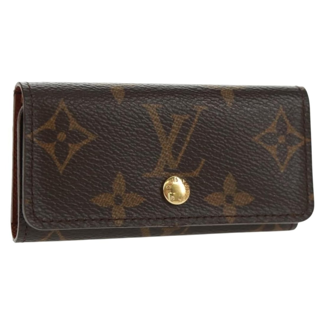 Louis Vuitton M62631 Monogram Canvas Multicles 4 Key Holder with Dust Bag: Louis Vuitton M62631 Monogram Canvas Multicles 4 Key Holder with Dust Bag This Louis Vuitton Monogram Multicles 4 Key Case is crafted from signature Monogram Canvas and features a classic monogram pat