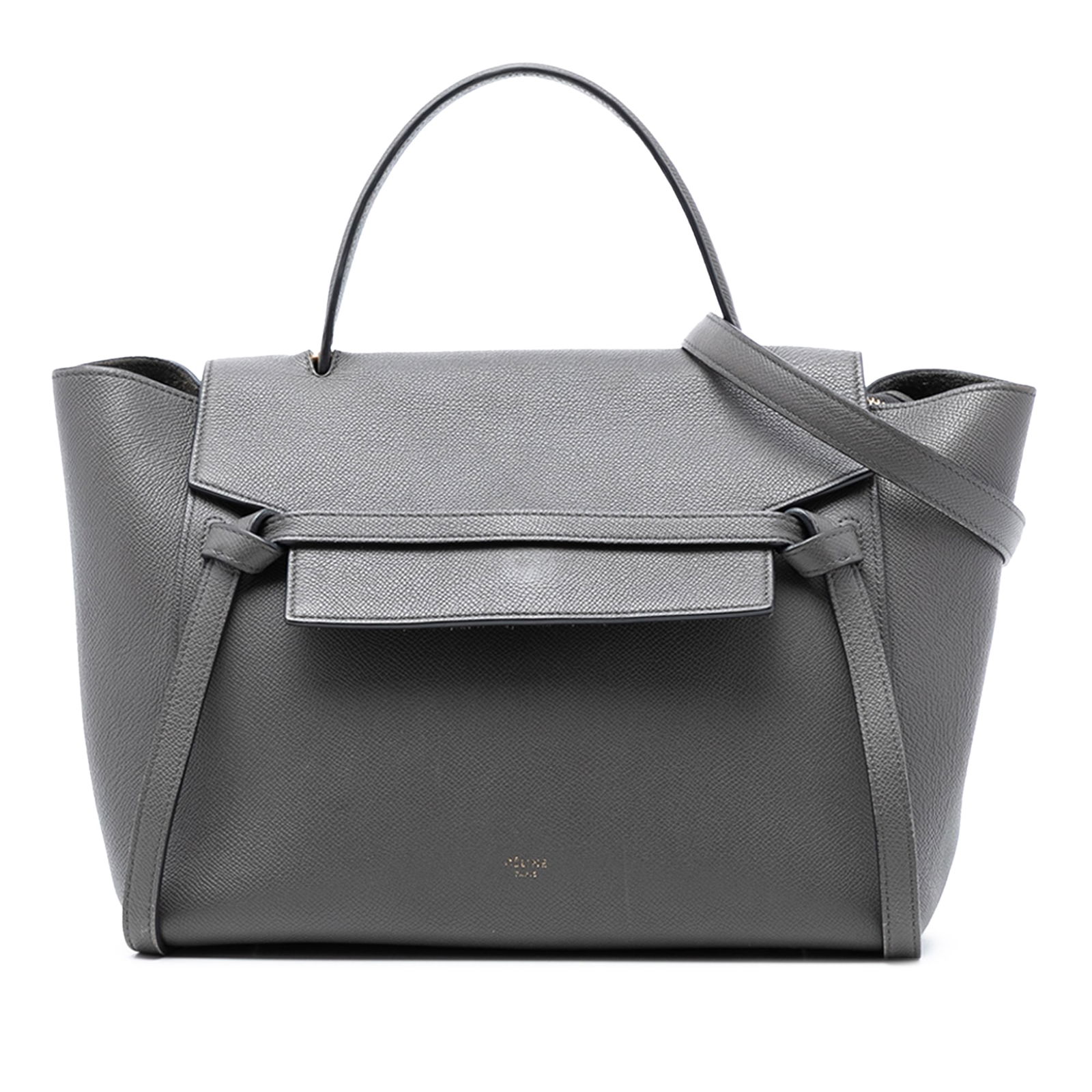 Celine Mini Belt Bag in Grained Leather with Top Handle and Strap (1 of 7)
