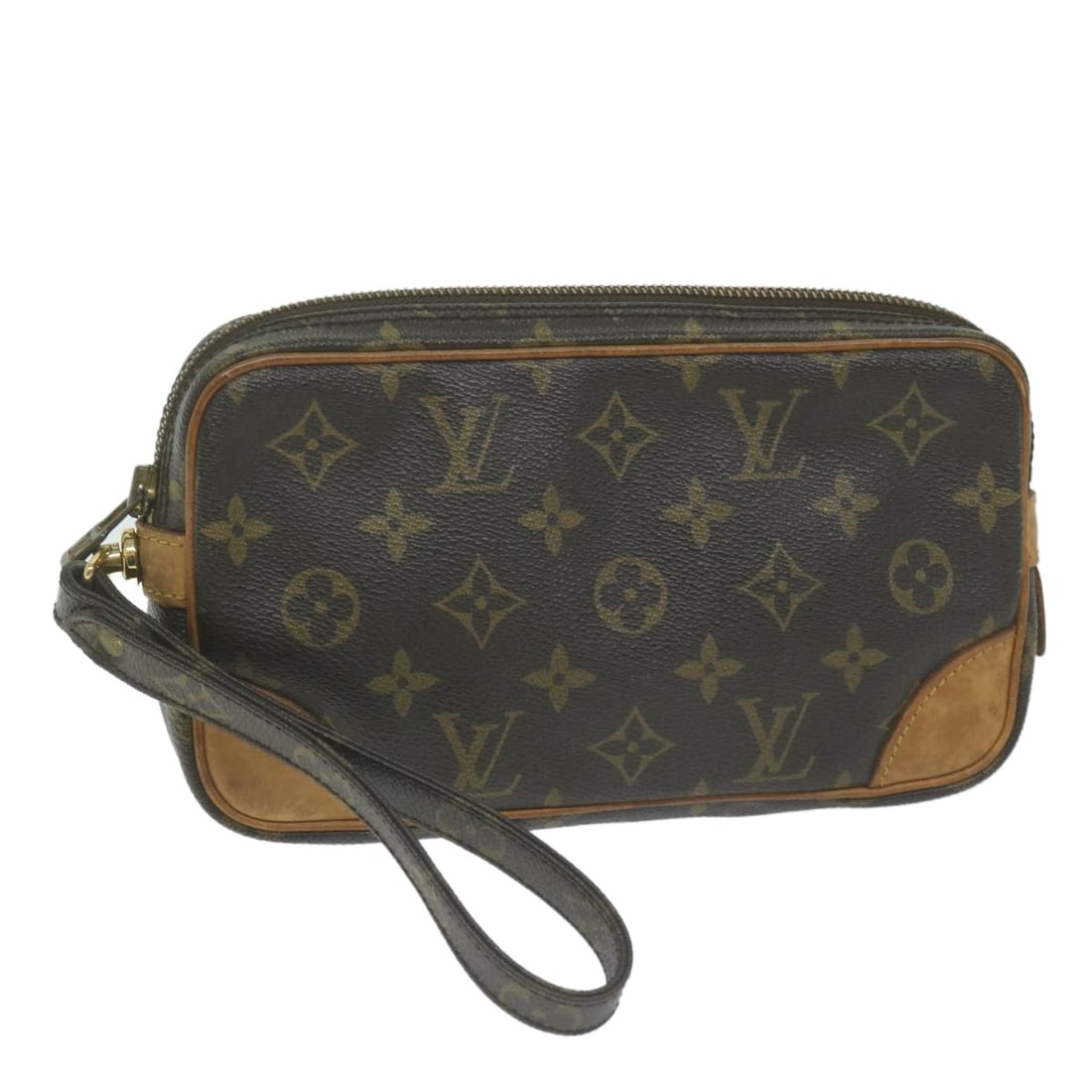 Monogram Canvas Marly Dragonne Clutch by Louis Vuitton: Monogram Canvas Marly Dragonne Clutch by Louis Vuitton This Louis Vuitton Marly Dragonne Clutch features the iconic Monogram Canvas and is designed for women. The clutch is multicolored and crafted fr