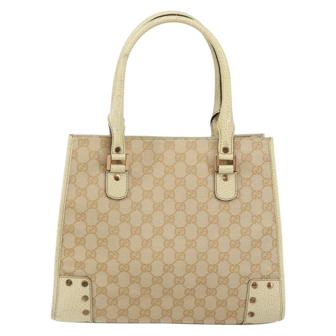 Gucci Beige Canvas Open Tote Purse for Women (1 of 18)