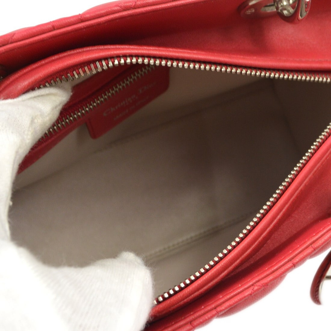 Lady Dior Bicolor Pink Quilted Lambskin Handbag by Christian Dior - 3