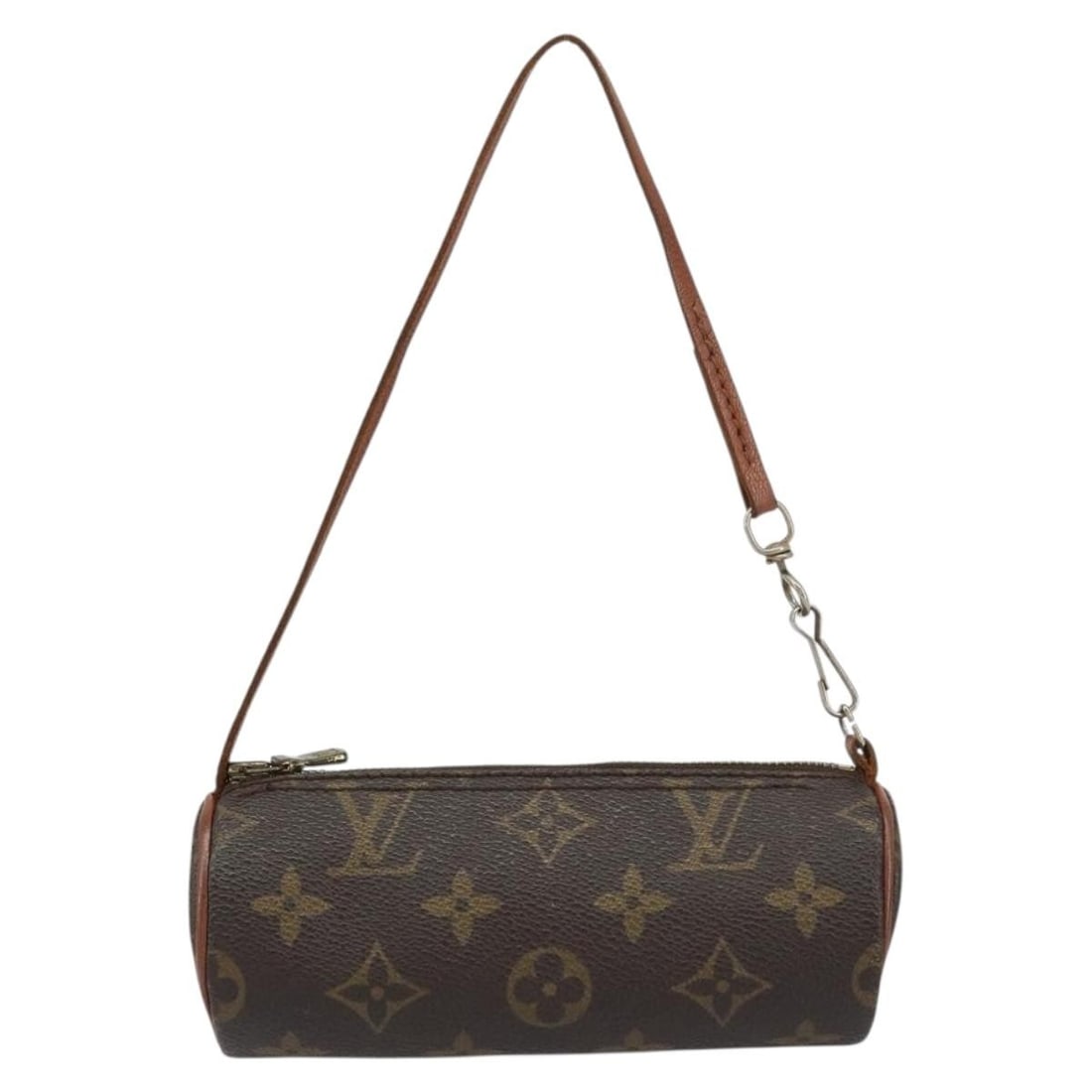 Papillon Pochette Brown Canvas Bag by Louis Vuitton: Papillon Pochette Brown Canvas Bag by Louis Vuitton The Louis Vuitton Papillon Pochette Monogram Canvas is a compact and stylish accessory designed for women. Crafted from signature monogram canvas in