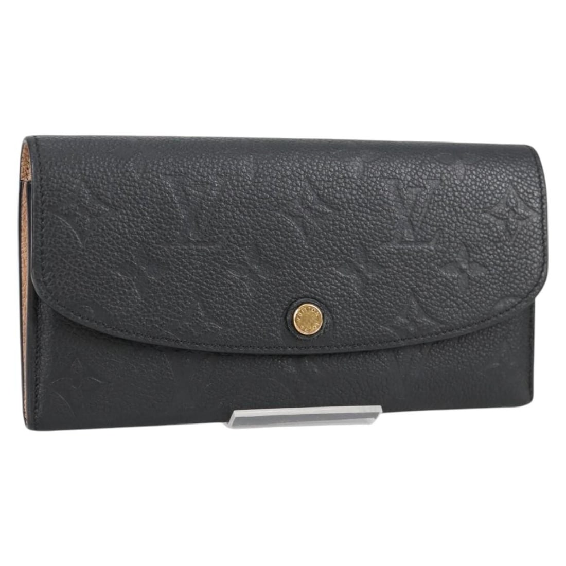 Louis Vuitton Sarah Wallet Black Monogram Empreinte Leather Spain: Louis Vuitton Sarah Wallet Black Monogram Empreinte Leather Spain The Louis Vuitton Portefeuille Sarah Wallet in Monogram Empreinte is crafted from black leather and designed for women. The wallet fea