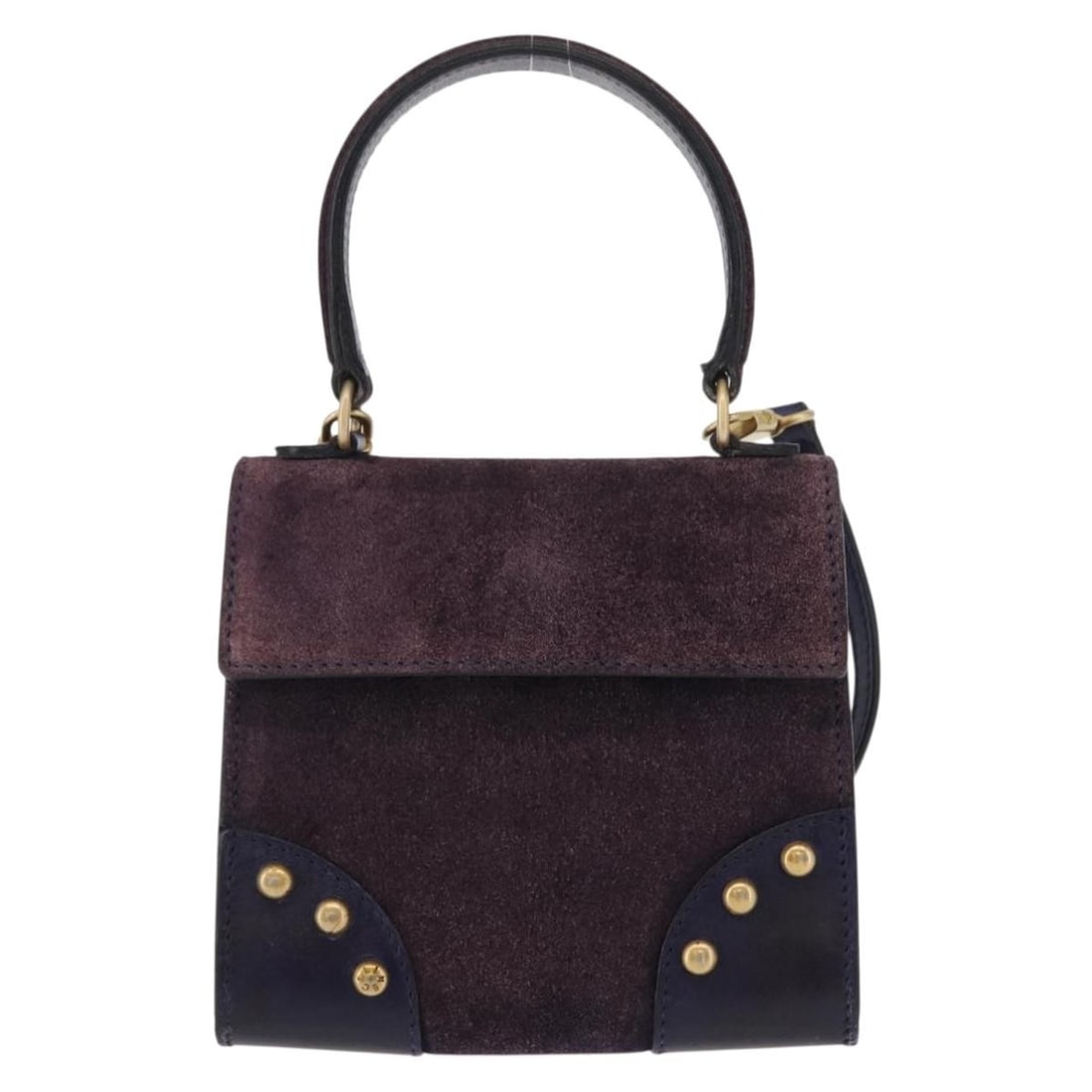 Purple Suede Celine Shoulder Bag for Women 13cm x 12cm x 5cm: Purple Suede Celine Shoulder Bag for Women 13cm x 12cm x 5cm This pre-owned Celine handbag is crafted from purple suede and features a compact design. It is intended for female use and was made in Ita