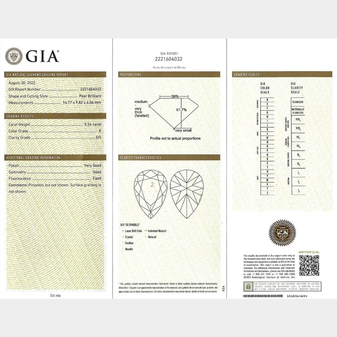 GIA Certified 5.24 Ct Pear-Shape Diamond Platinum Engagement Ring - 4