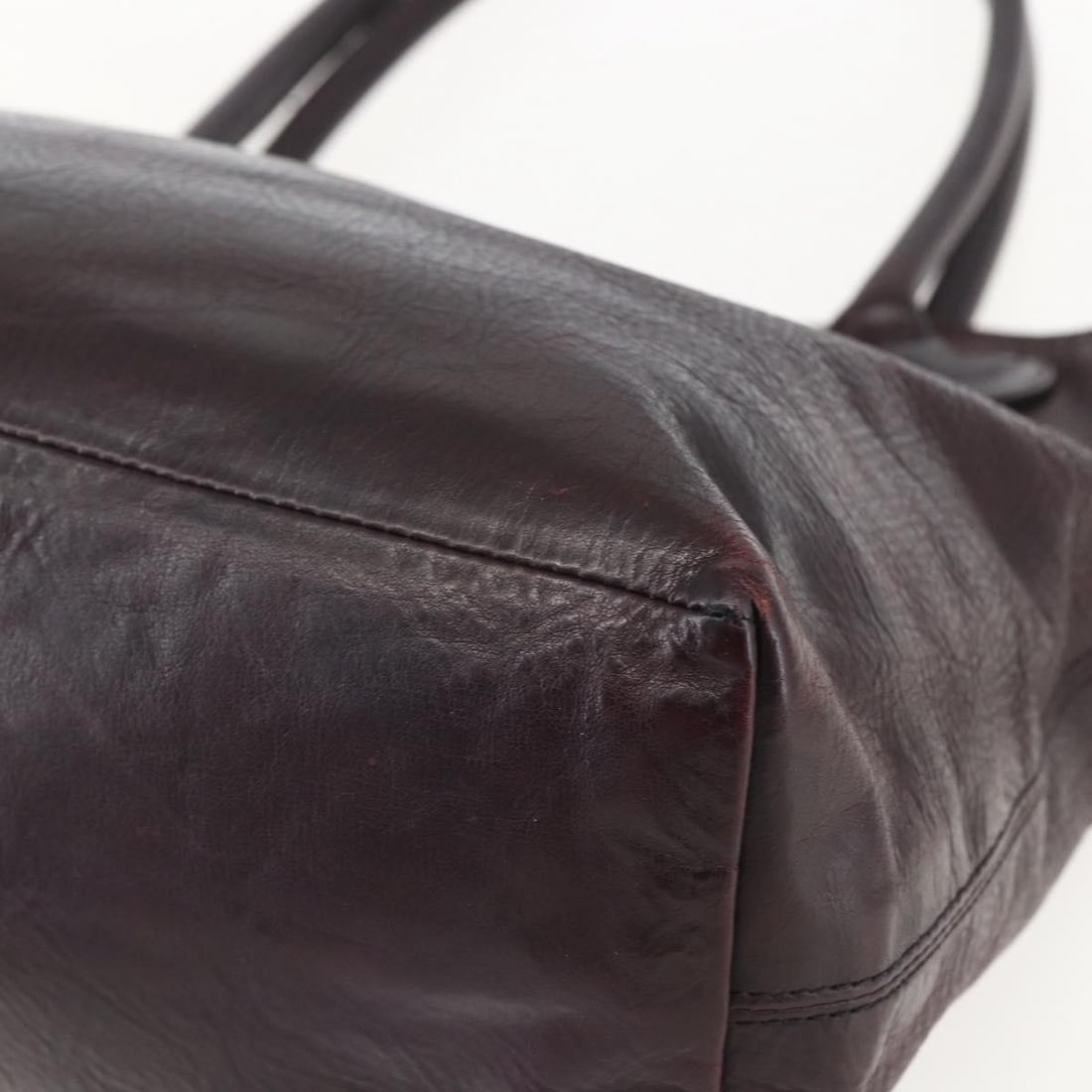 Chrome Hearts Black Leather Tote Bag Crosspatch Authenticated - 10