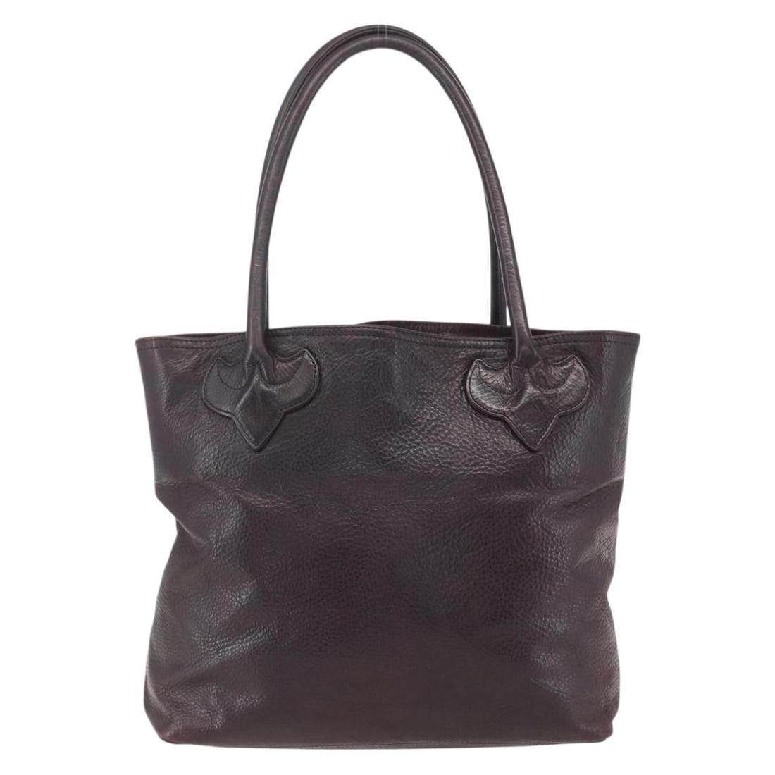 Chrome Hearts Black Leather Tote Bag Crosspatch Authenticated - 3