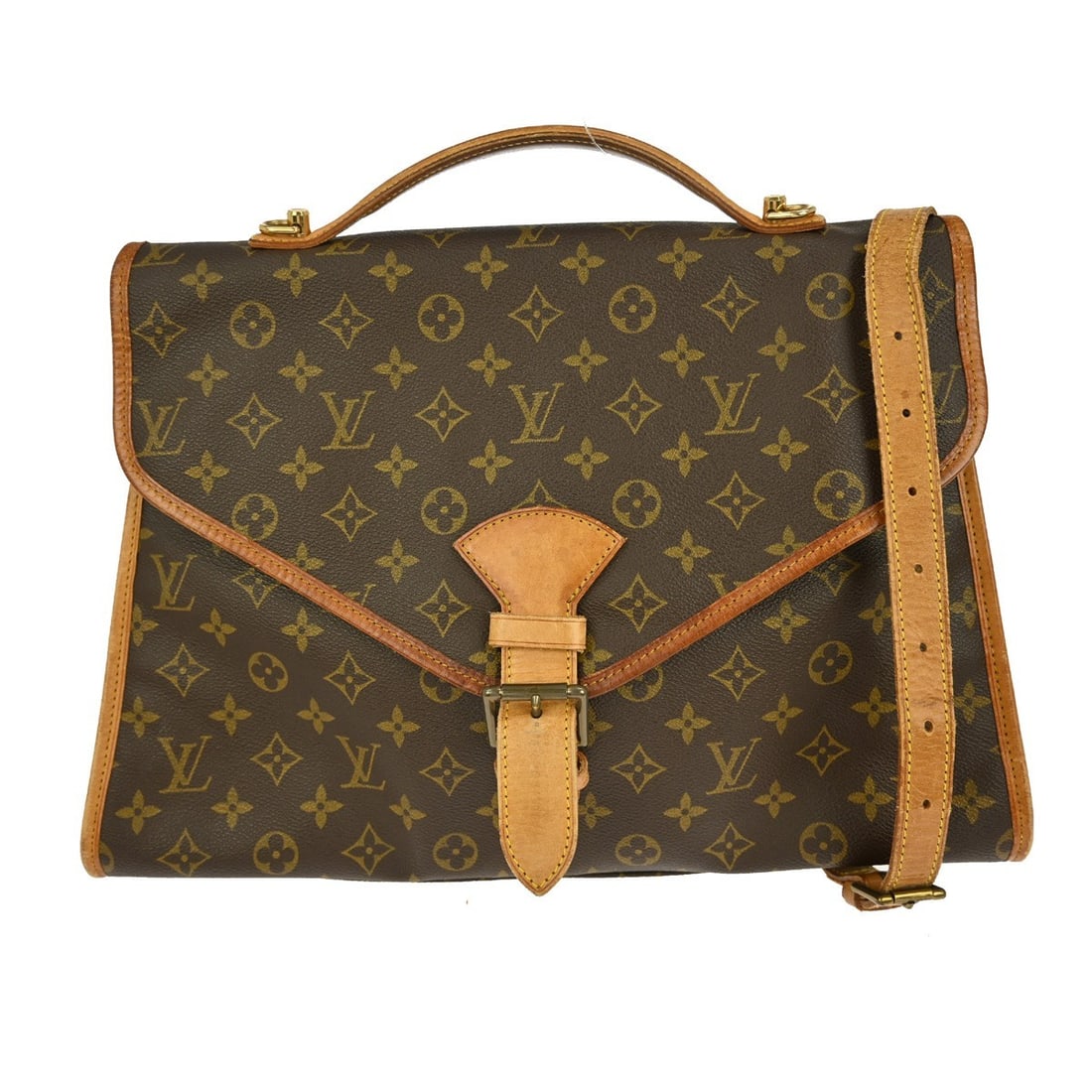 Louis Vuitton Beverly GM Monogram Canvas Leather Medium Shoulder Bag M51121: Louis Vuitton Beverly GM Monogram Canvas Leather Medium Shoulder Bag M51121 This Louis Vuitton Beverly 41 2-way handbag features the iconic monogram canvas leather exterior with a medium-sized silhoue