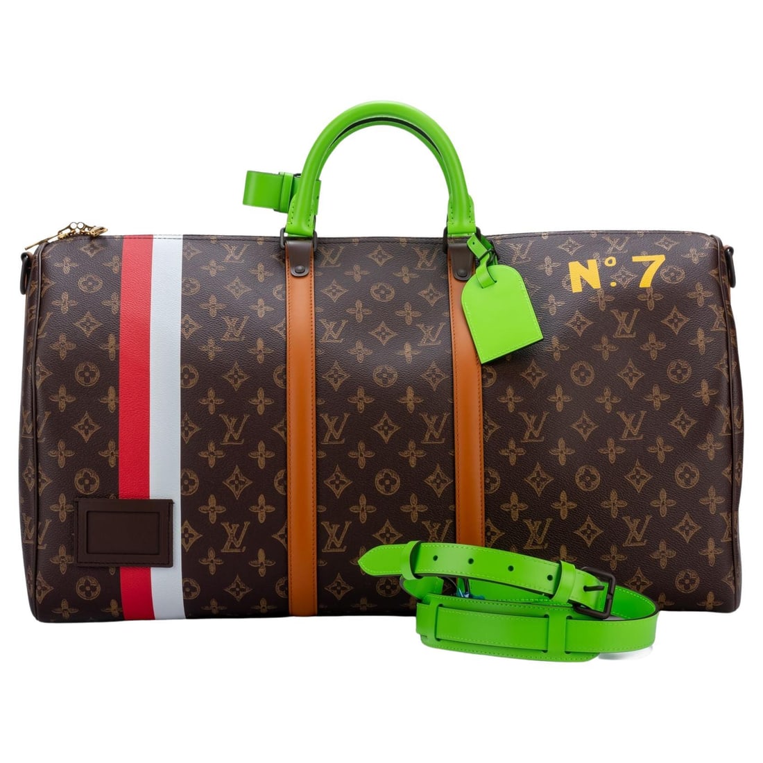 Louis Vuitton Virgil Abloh Trunk L'OEil Keepall 55 New in Box: Louis Vuitton Virgil Abloh Trunk L'OEil Keepall 55 New in Box Introducing the Louis Vuitton Virgil Abloh Trunk L'OEil Keepall 55, a stunning piece from the renowned designer's collection. This excepti