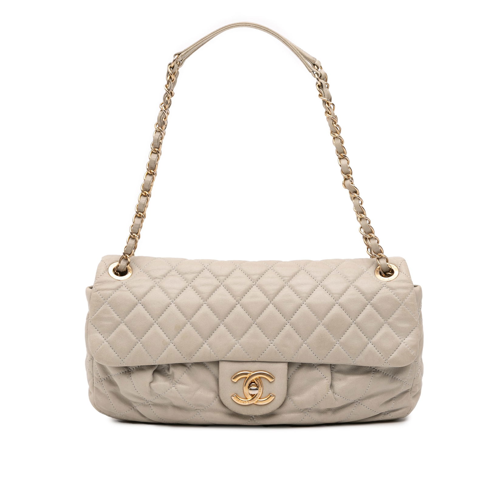 Chanel Quilted Calfskin Chic Quilt Flap Shoulder Bag Brown (1 of 12)