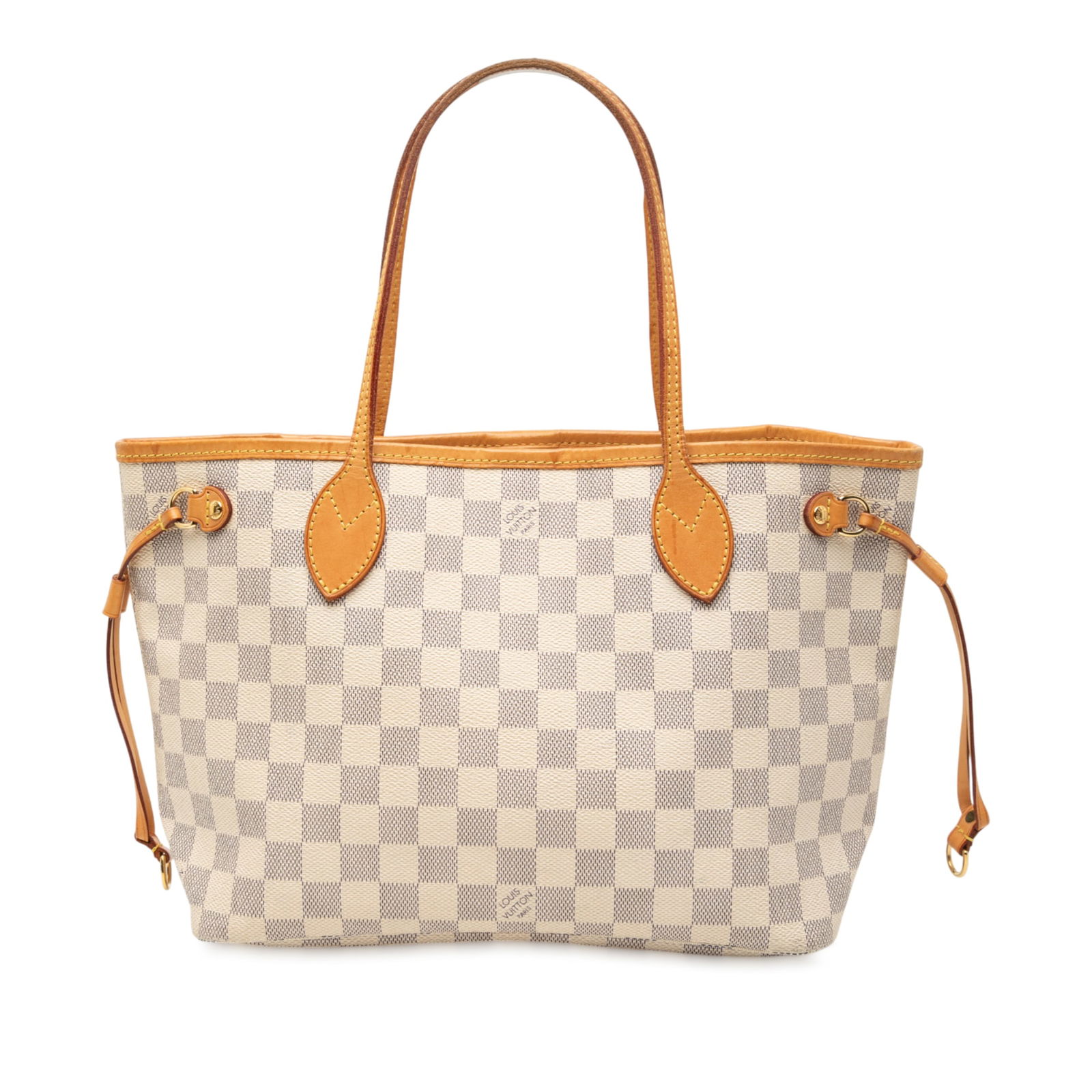 Louis Vuitton Damier Azur Neverfull PM Bag with Vachetta Trim (1 of 7)