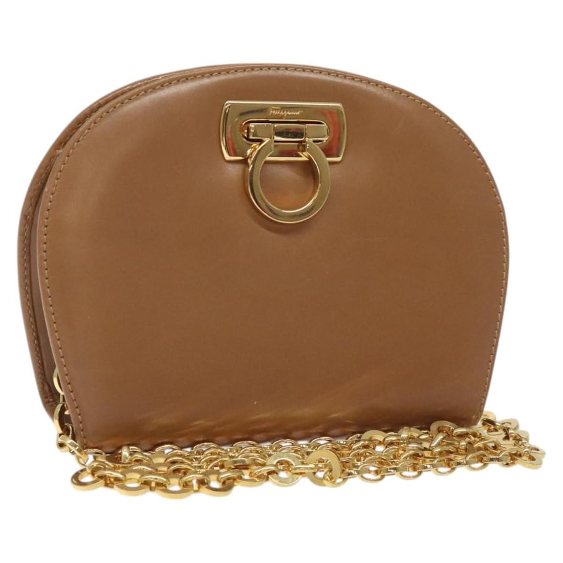 Vintage Gancini Leather Shoulder Bag by Salvatore Ferragamo (1 of 18)