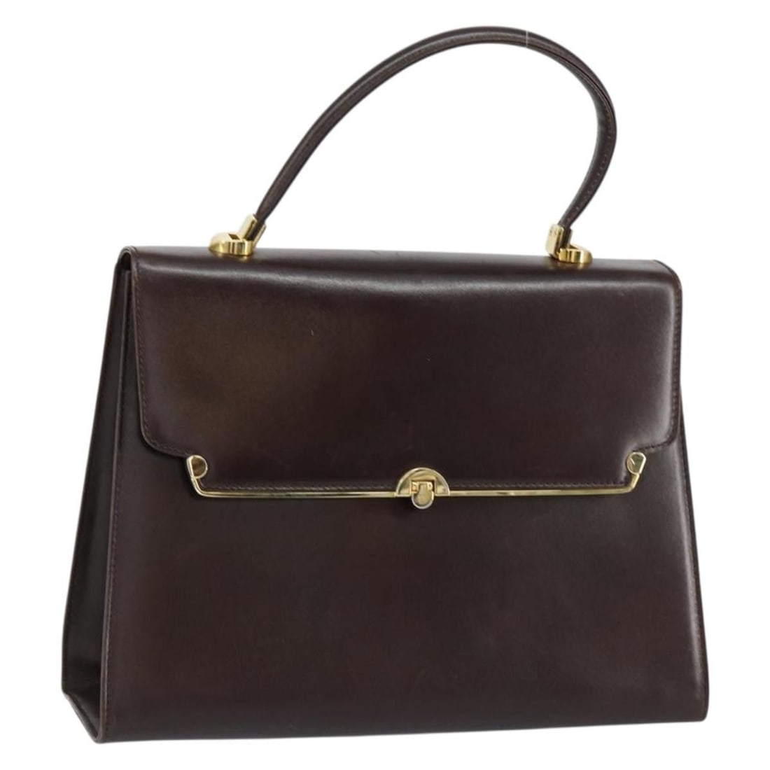 BALLY Leather Hand Bag Brown Gold Made in Italy: BALLY Leather Hand Bag Brown Gold Made in Italy This BALLY hand bag showcases exquisite Italian craftsmanship with its luxurious leather exterior in a sophisticated brown and gold color scheme. Design
