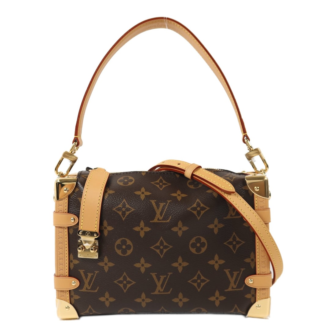 Louis Vuitton Side Trunk PM Monogram Brown Canvas 2 Way Shoulder Bag M46815 (1 of 14)
