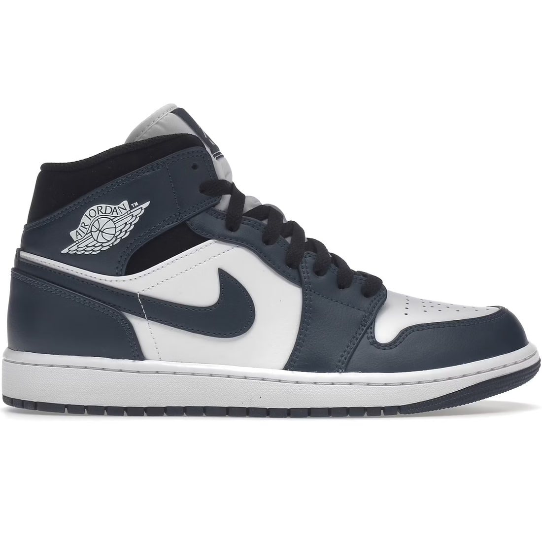 Jordan 1 Mid Armory Navy Sneakers by Nike: Jordan 1 Mid Armory Navy Sneakers by Nike Authentic Nike Jordan 1 Mid Armory Navy sneakers in un-used and unworn condition. Features classic Jordan styling and presented in a men's size 9.5 and women'