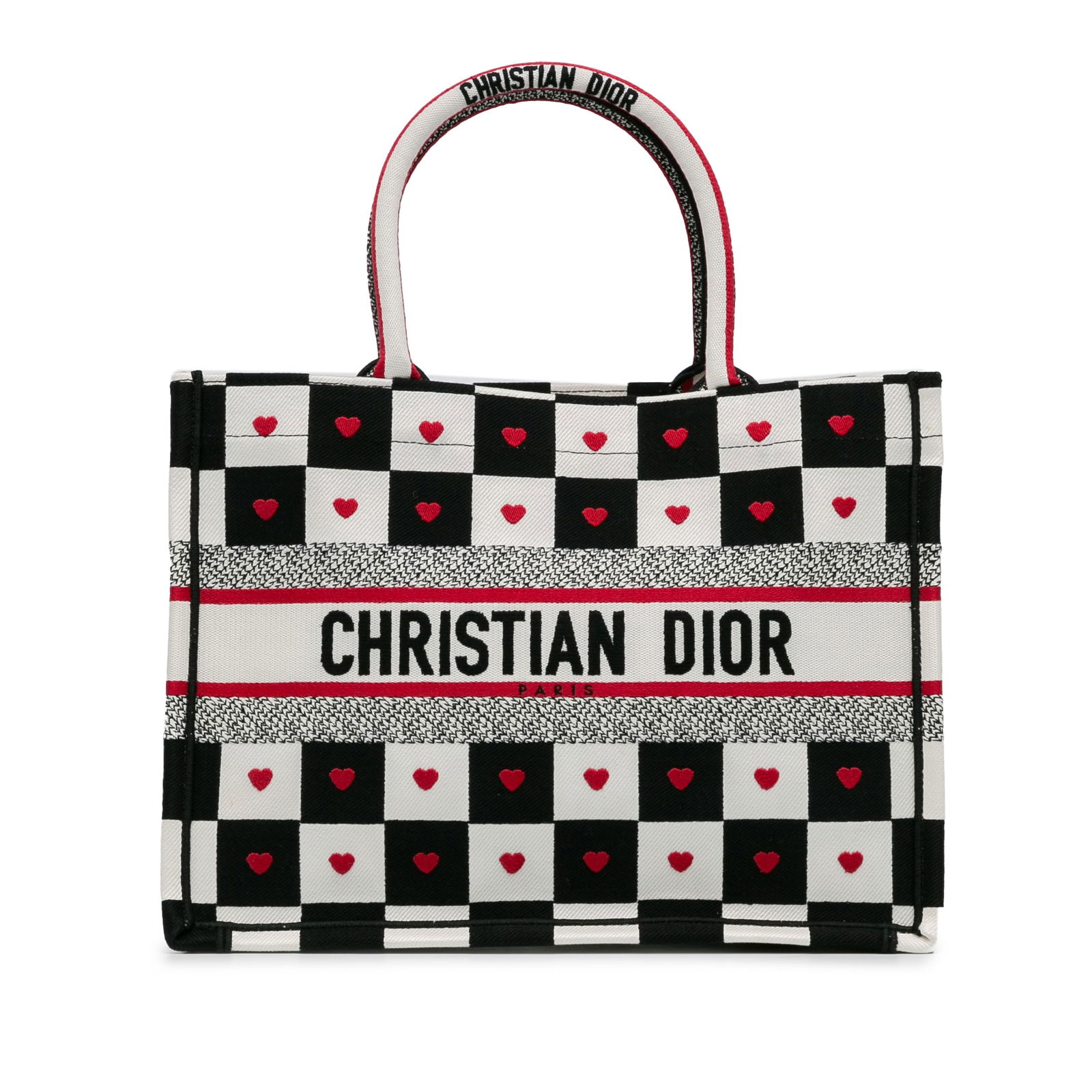 Dior DiorAmour Medium D-Chess Canvas Tote Bag White: Dior DiorAmour Medium D-Chess Canvas Tote Bag White Introducing the Medium Dioramour D-Chess Book Tote, a stylish and functional accessory perfect for your everyday needs. This elegant tote features a