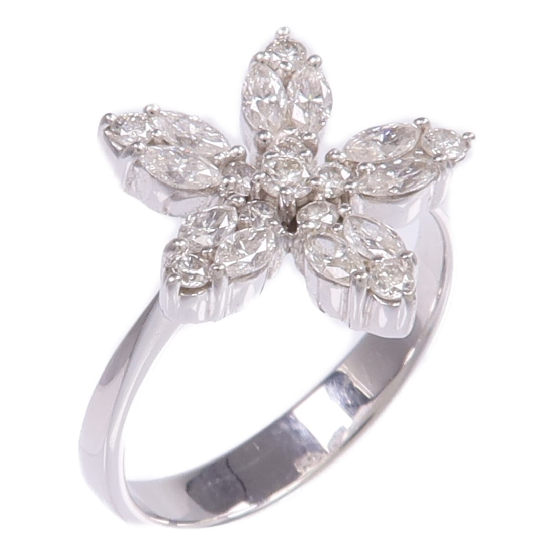 Diamond Ring in 18K White Gold Size 7.75 (1 of 7)