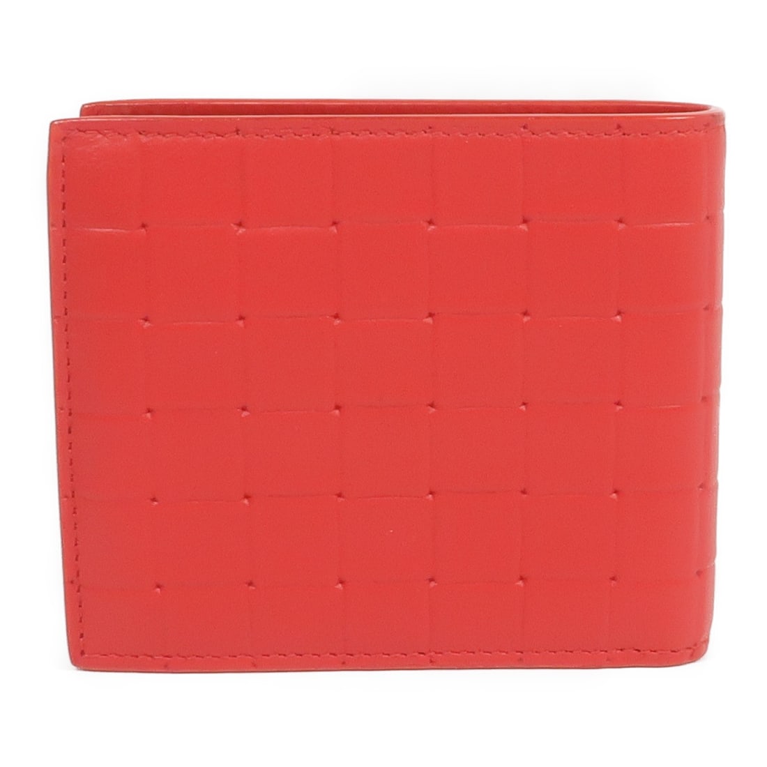 BOTTEGA VENETA Red Calfskin Leather Bifold Wallet Made in Italy: BOTTEGA VENETA Red Calfskin Leather Bifold Wallet Made in Italy Introducing the Bottega Veneta BV Wallet, crafted from premium calfskin leather in a vibrant red hue. This bifold purse showcases a slee