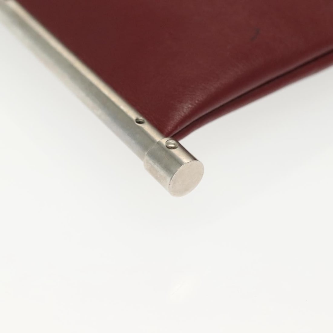 Chloe Bordeaux Leather Shoulder Bag with Gold and Silver Accents - 17