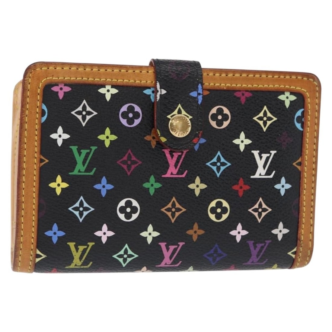 LOUIS VUITTON Multicolor Portefeuille Viennois Bifold Wallet Black M92988 Auth: LOUIS VUITTON Multicolor Portefeuille Viennois Bifold Wallet Black M92988 Auth This authentic LOUIS VUITTON Multicolor Portefeuille Viennois Wallet is a stylish and functional accessory crafted from M