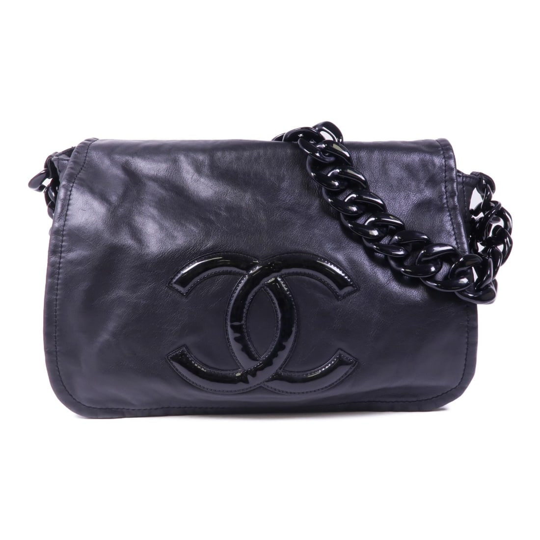 CHANEL Black Calfskin Leather Shoulder Bag France: CHANEL Black Calfskin Leather Shoulder Bag France This elegant CHANEL shoulder bag is crafted from luxurious black calfskin leather, showcasing a timeless design that complements any outfit. With a he