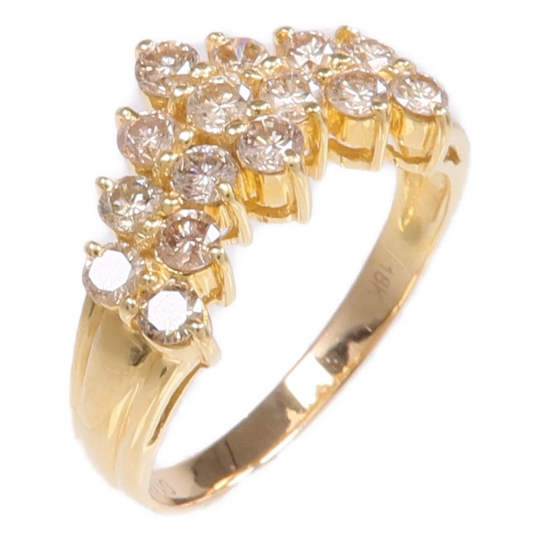 18K Yellow Gold Diamond Ring Size 8 by JEWELRY (1 of 8)