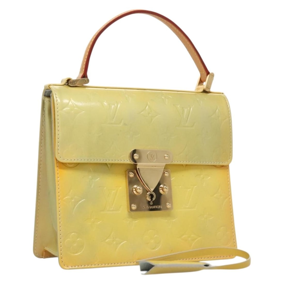 LOUIS VUITTON Monogram Vernis Spring Street Hand Bag Gris M91029 Auth: LOUIS VUITTON Monogram Vernis Spring Street Hand Bag Gris M91029 Auth Introducing the LOUIS VUITTON Monogram Vernis Spring Street Hand Bag in Gris, a stylish and sophisticated accessory crafted from h