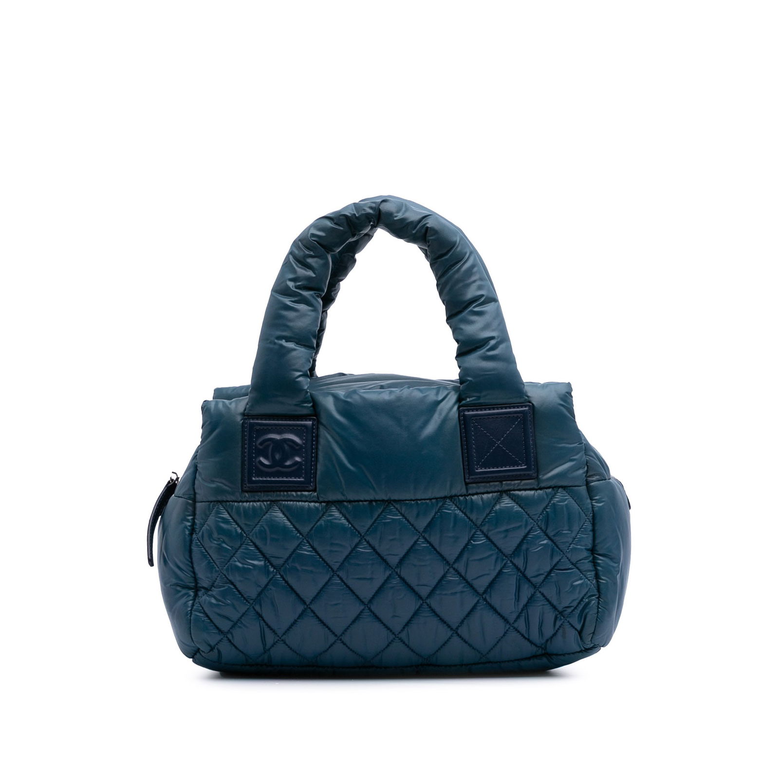 Chanel Small Quilted Nylon Coco Cocoon Tote Blue Fabric Bag: Chanel Small Quilted Nylon Coco Cocoon Tote Blue Fabric Bag Presenting the Chanel Small Quilted Nylon Coco Cocoon Tote, a stylish and functional accessory for any occasion. This tote is crafted from q