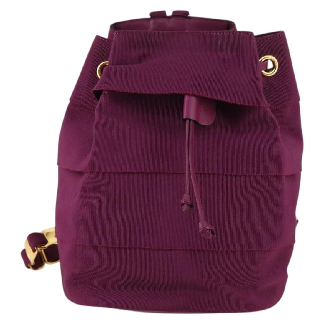 Salvatore Ferragamo Purple Canvas Vala Backpack for Women (1 of 18)