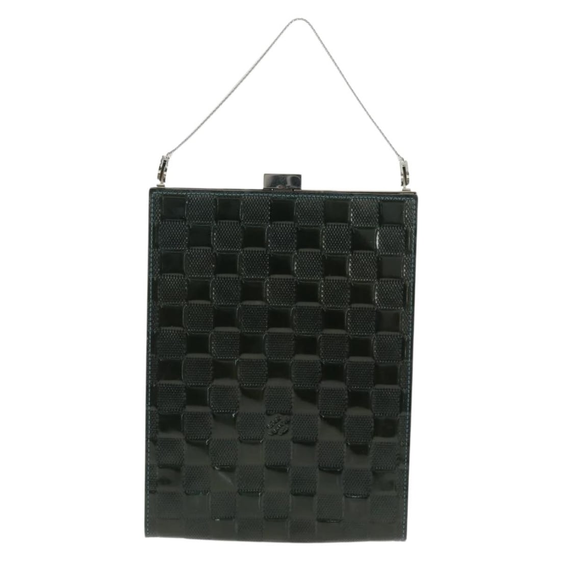 Green Patent Leather Saint Ange Bag by Louis Vuitton: Green Patent Leather Saint Ange Bag by Louis Vuitton The Louis Vuitton Saint Ange Handbag features a green Damier Vernis patent leather exterior and is designed for women. This handbag offers a compac