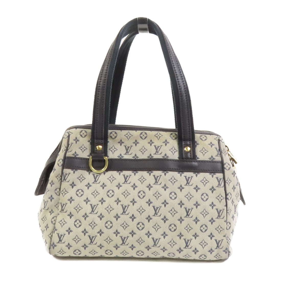 Louis Vuitton Josephine PM Blue Monogram Mini Canvas Handbag with Gold Hardware: Louis Vuitton Josephine PM Blue Monogram Mini Canvas Handbag with Gold Hardware This Louis Vuitton Josephine PM handbag features the iconic Monogram Mini canvas in blue, complemented by gold-tone hard