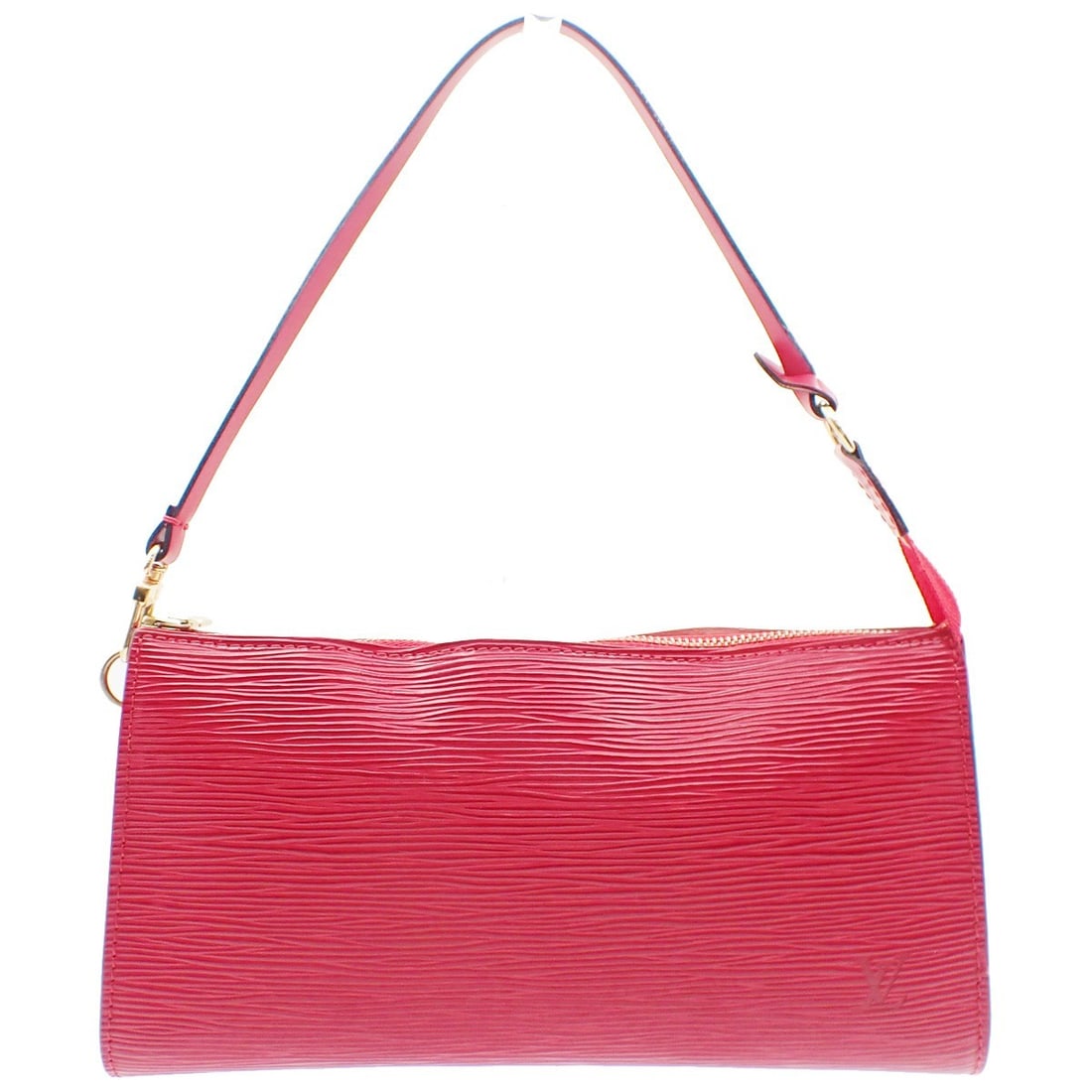 Red Leather Louis Vuitton Pochette Accessoires Handbag 23.5cm x 13cm x 2.5cm (1 of 14)