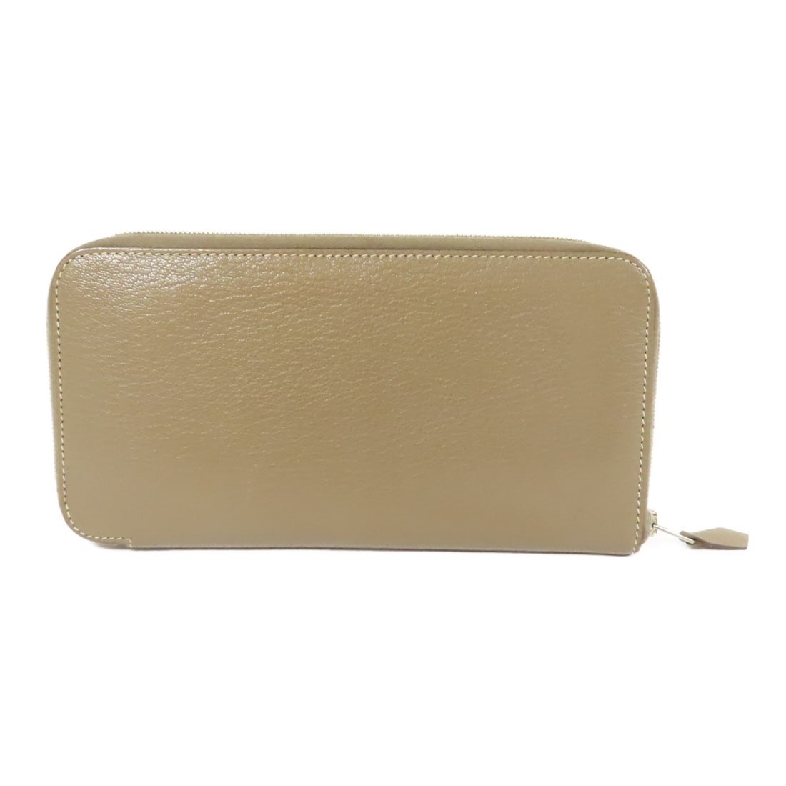 HERMES Azap Wallet Chevre Leather Gray PHW France (1 of 15)