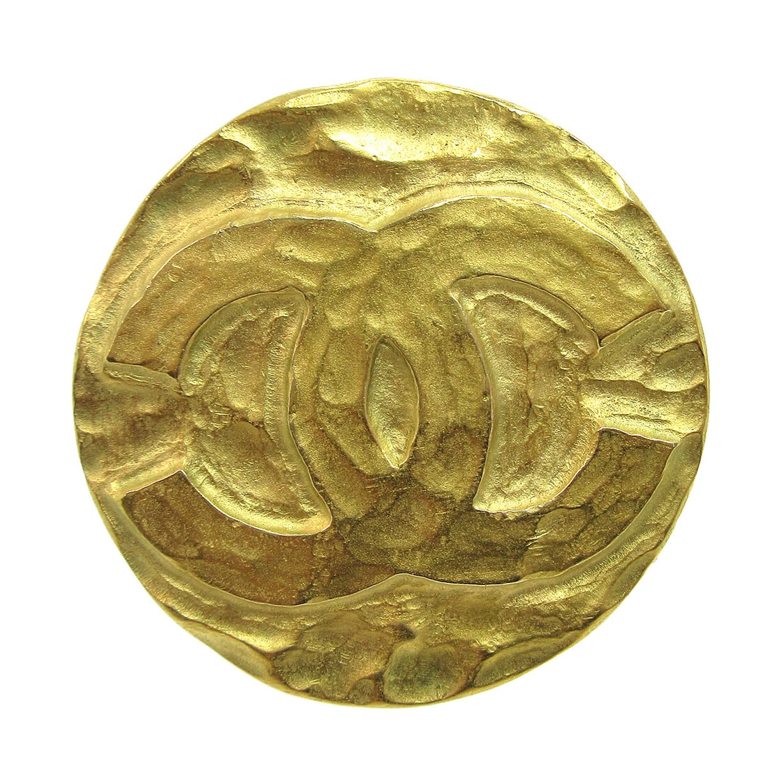 Chanel 94A Gold-tone Medallion Brooch Pin France: Chanel 94A Gold-tone Medallion Brooch Pin France This exquisite Chanel Medallion Brooch Pin is a stunning accessory that embodies elegance and sophistication. Crafted in France, this brooch features a