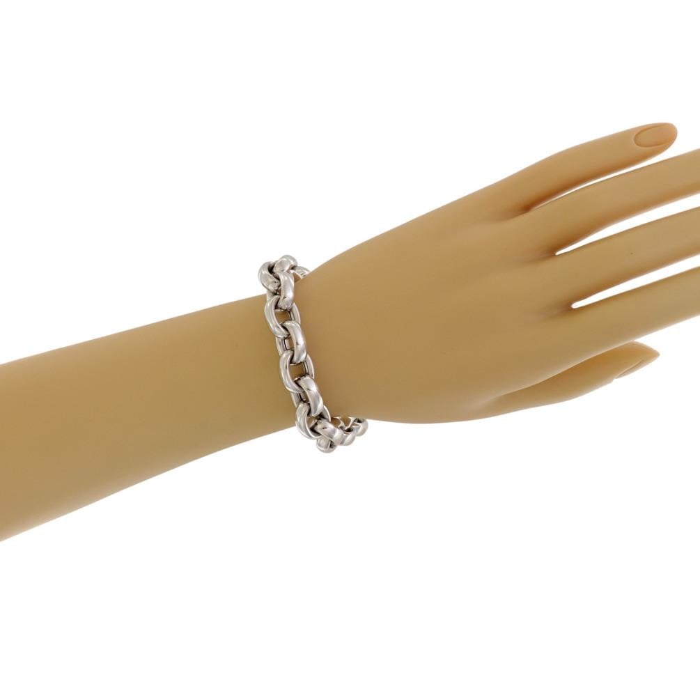 Chopard Les Chaines 18k White Gold Bracelet with Heart Charm - 4