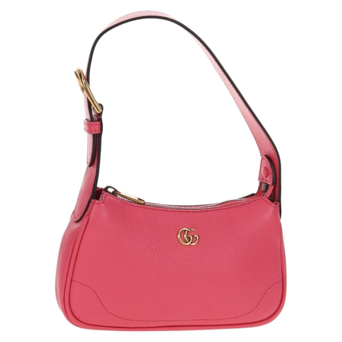 GUCCI GG Marmont Pink Gold Leather Hand Bag Auth 739076: GUCCI GG Marmont Pink Gold Leather Hand Bag Auth 739076 Introducing the GUCCI GG Marmont Hand Bag, a stunning accessory crafted in Italy from high-quality leather. This elegant bag features a chic com