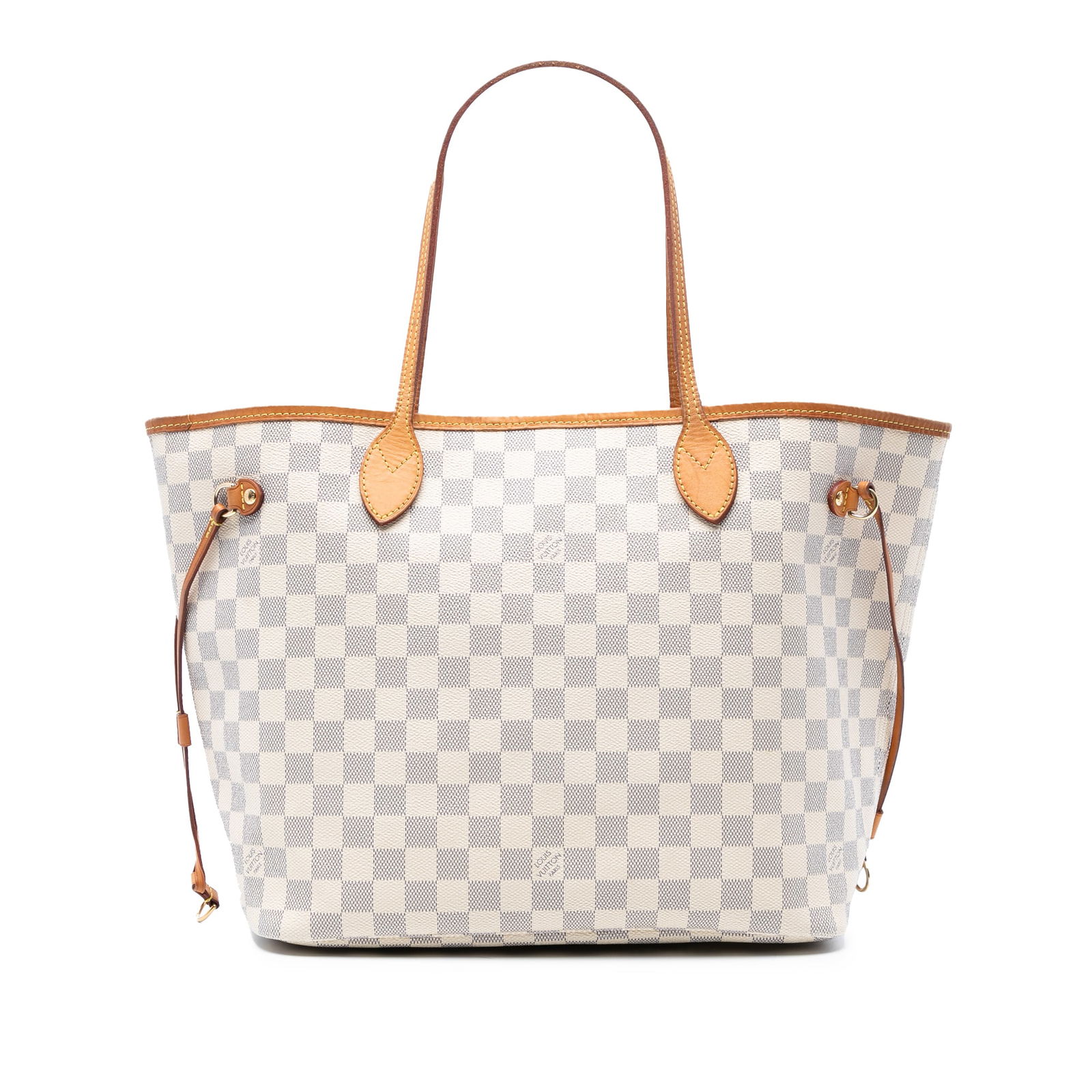 Louis Vuitton Damier Azur Neverfull MM Bag with Vachetta Trim (1 of 7)