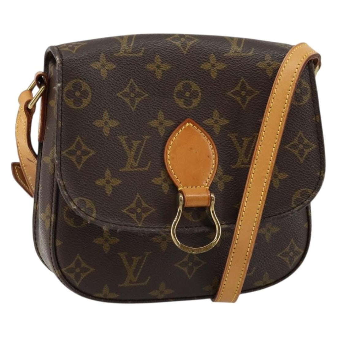 LOUIS VUITTON Monogram Saint Cloud MM Shoulder Bag M51243 Auth Germany (1 of 18)