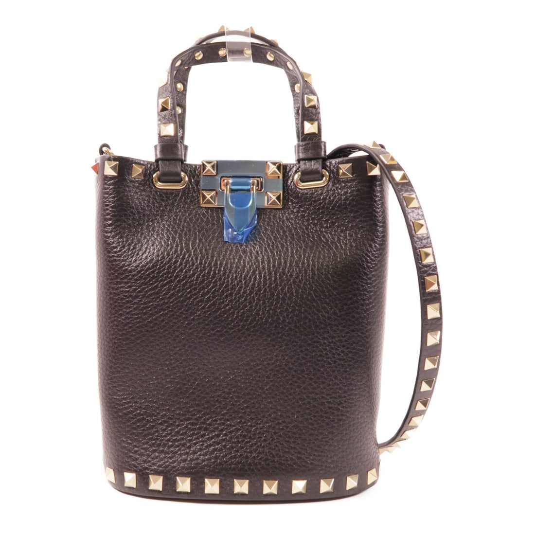 Valentino Black Calfskin Leather Rockstud 2way Shoulder Bag (1 of 12)