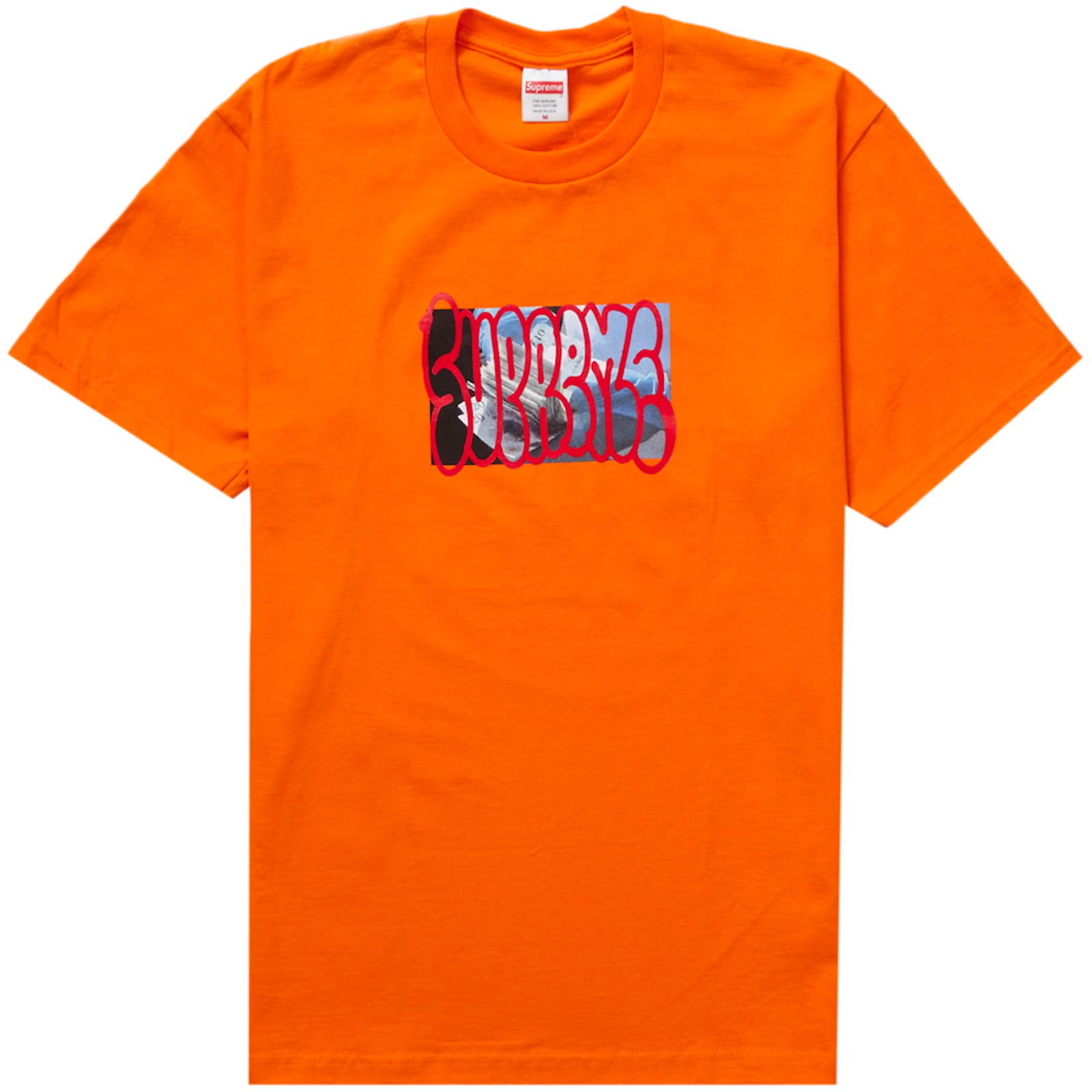 Large Supreme Payment Graphic T Shirt in Orange: Large Supreme Payment Graphic T Shirt in Orange This is an authentic Supreme Payment Orange Tee in size Large. The item is un-used and in unworn condition. Specifications Brand: Supreme Model: Payment
