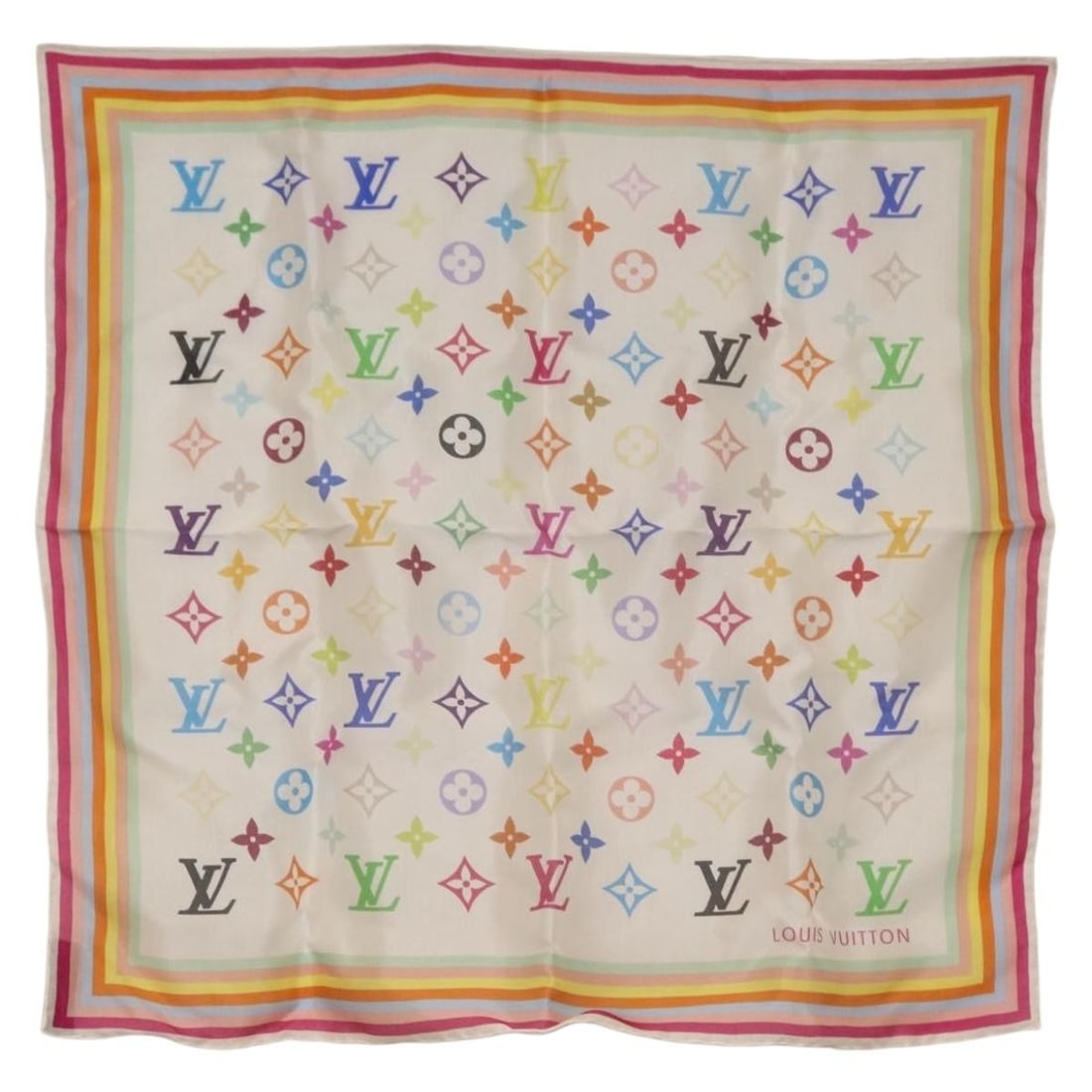 Multicolor Silk Scarf by Louis Vuitton with Original Box (1 of 8)