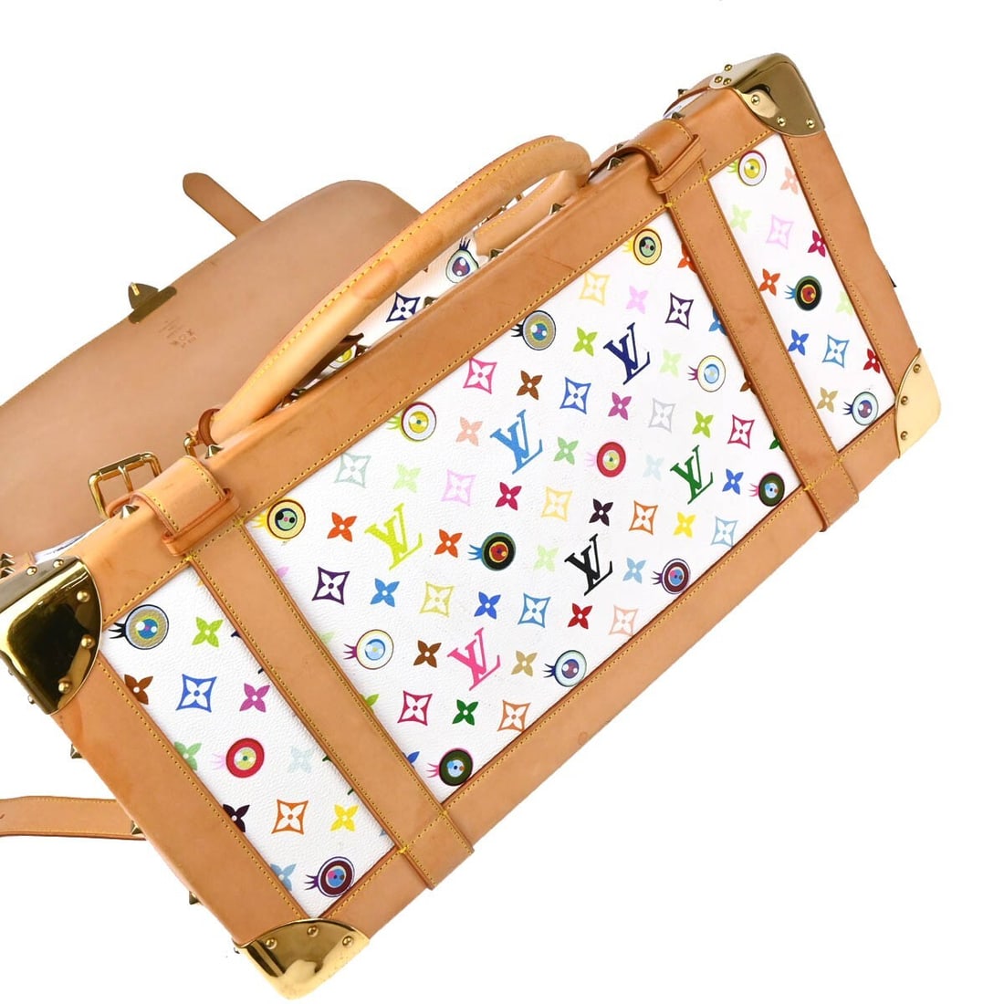 Louis Vuitton White Eye Love Monogram Sac Gigantic Handbag M92057 Vintage - 5