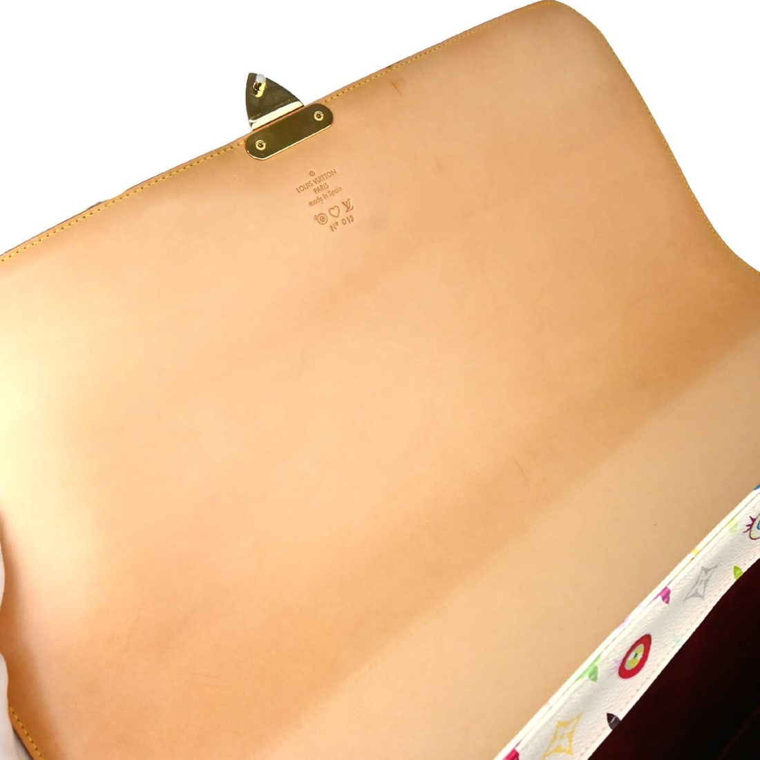 Louis Vuitton White Eye Love Monogram Sac Gigantic Handbag M92057 Vintage - 8