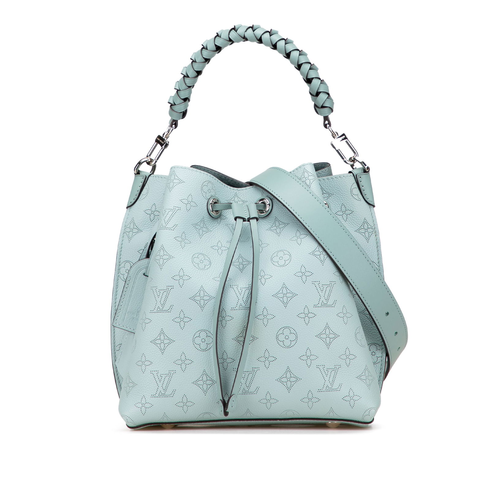 Louis Vuitton Monogram Mahina Muria Blue Leather Bag: Louis Vuitton Monogram Mahina Muria Blue Leather Bag Discover the chic elegance of the Louis Vuitton Monogram Mahina Muria handbag. This stylish piece showcases a monogram mahina body in a striking bl