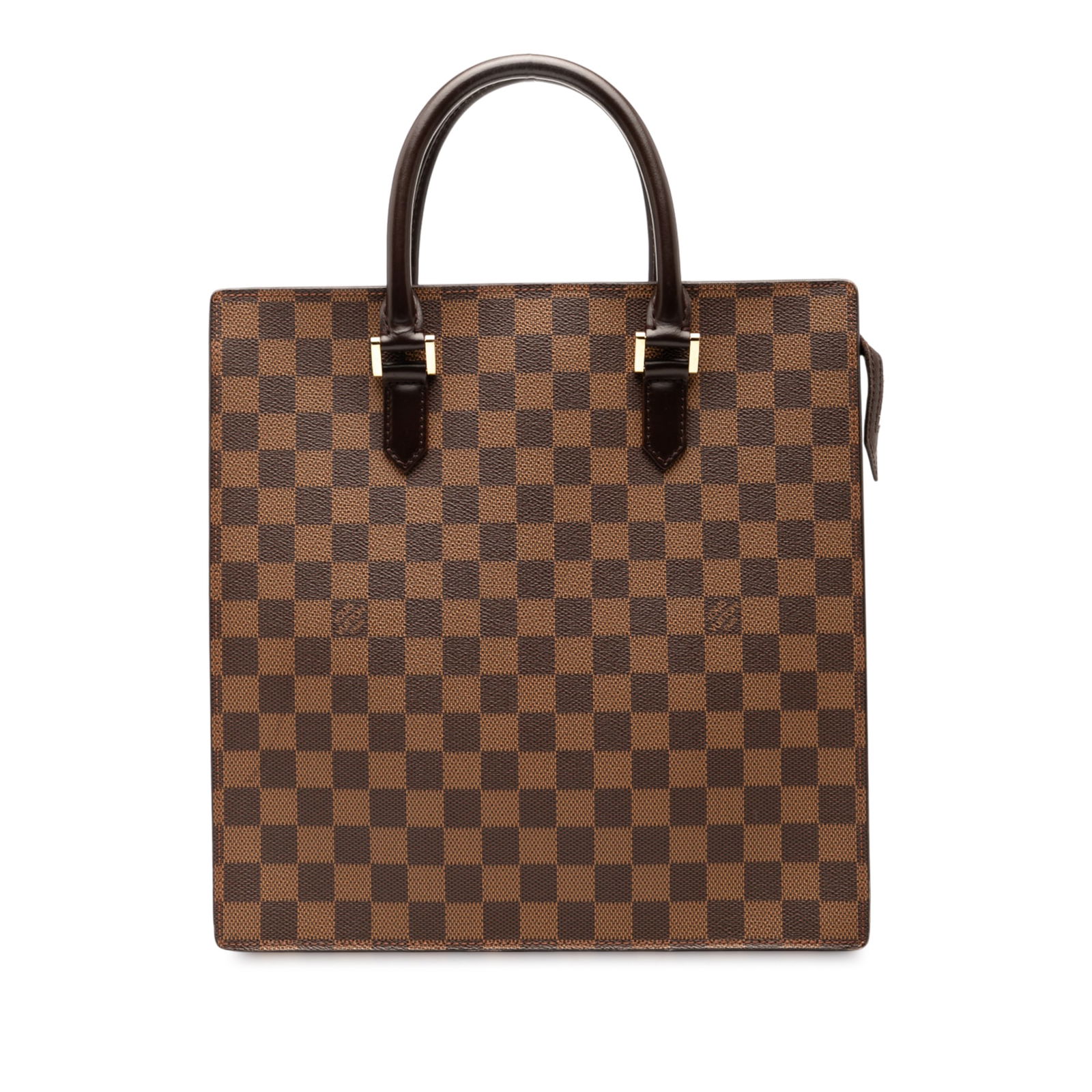 Louis Vuitton Damier Ebene Venice Sac Plat Bag Brown Canvas (1 of 7)