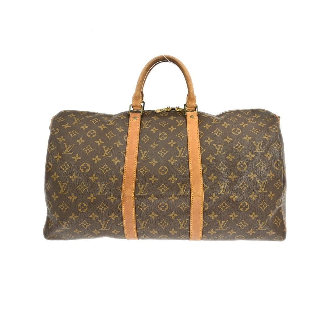 Louis Vuitton Keepall Bandouliere 50 Monogram Canvas Travel Bag M41416: Louis Vuitton Keepall Bandouliere 50 Monogram Canvas Travel Bag M41416 This is a vintage Louis Vuitton Keepall Bandouliere 50 handbag crafted from signature monogram canvas with beige leather double h