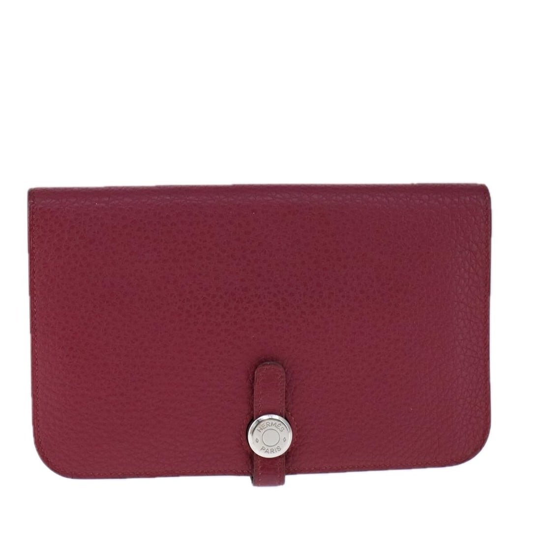 Red Leather Dogon Duo Wallet by Hermes for Women (1 of 18)